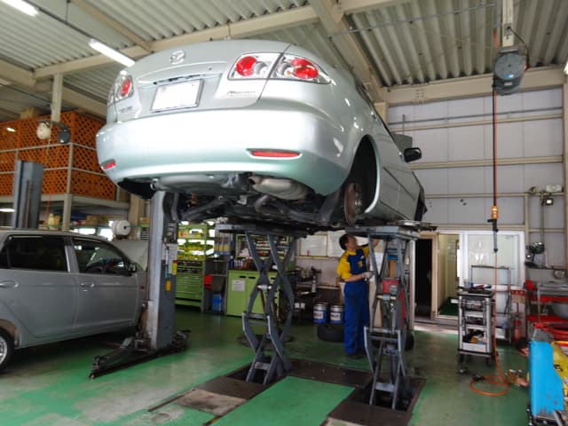 車検中の車